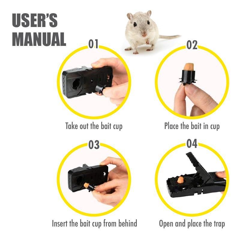 HOUZE - Mouse and Rat Trap Clip Peg (Black) - HOUZE - The Homeware Superstore