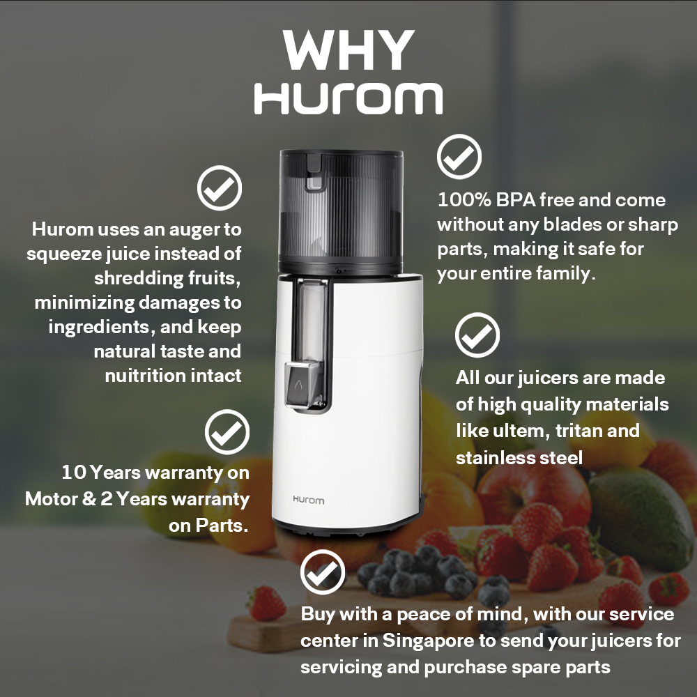 Hurom H 200 Slow Juicer Matt Black Matt White HOUZE