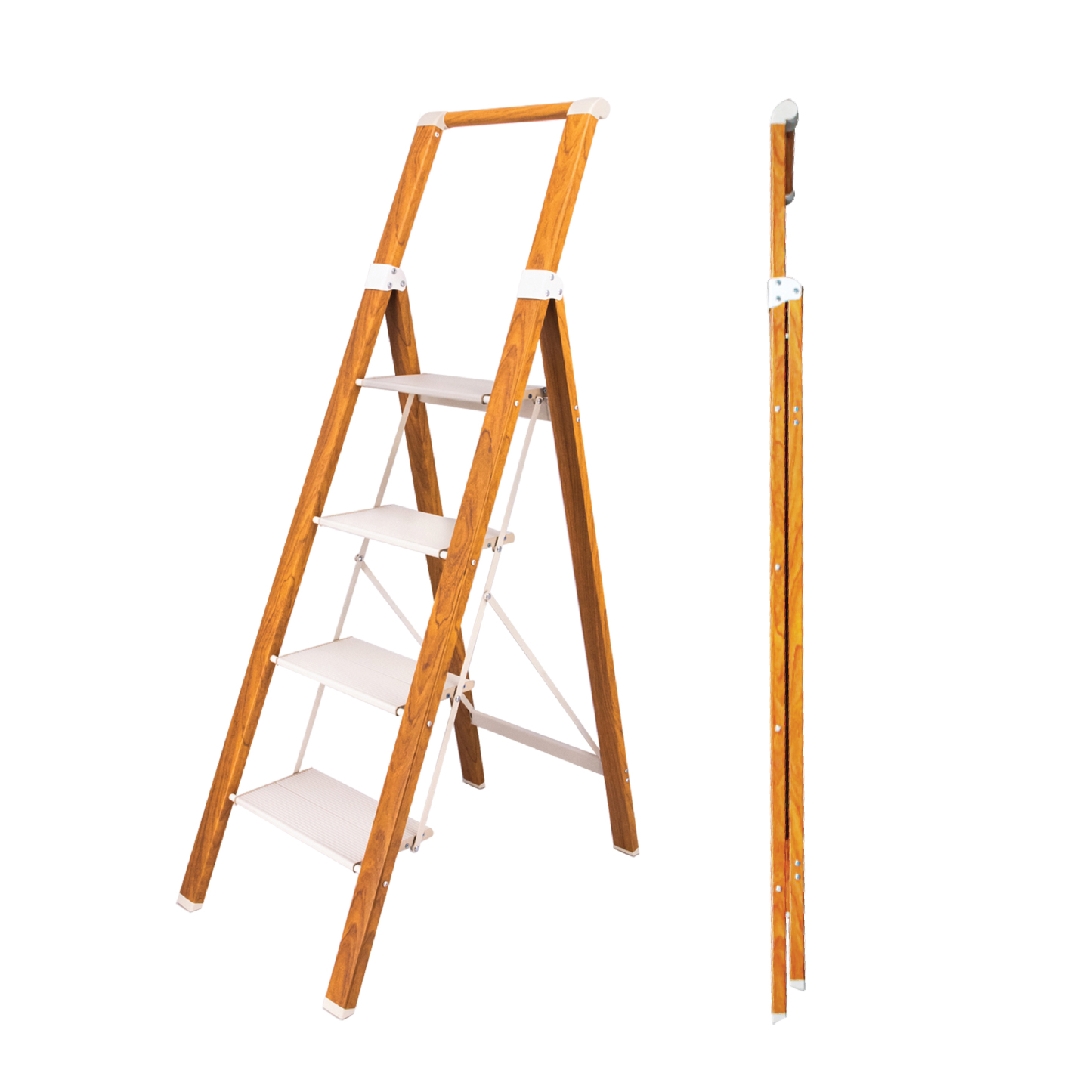 LIFE Woodgrain 4 Tier Ladder