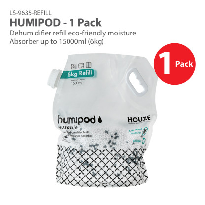 HOUZE - HUMIPOD REFILL Activated Charcoal Dehumidifier - 7,500ml | 15,000ml