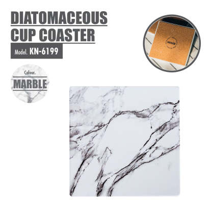 Bundle Deal - (Set of 6) - HOUZE - Diatomaceous Cup Coaster (Marble)