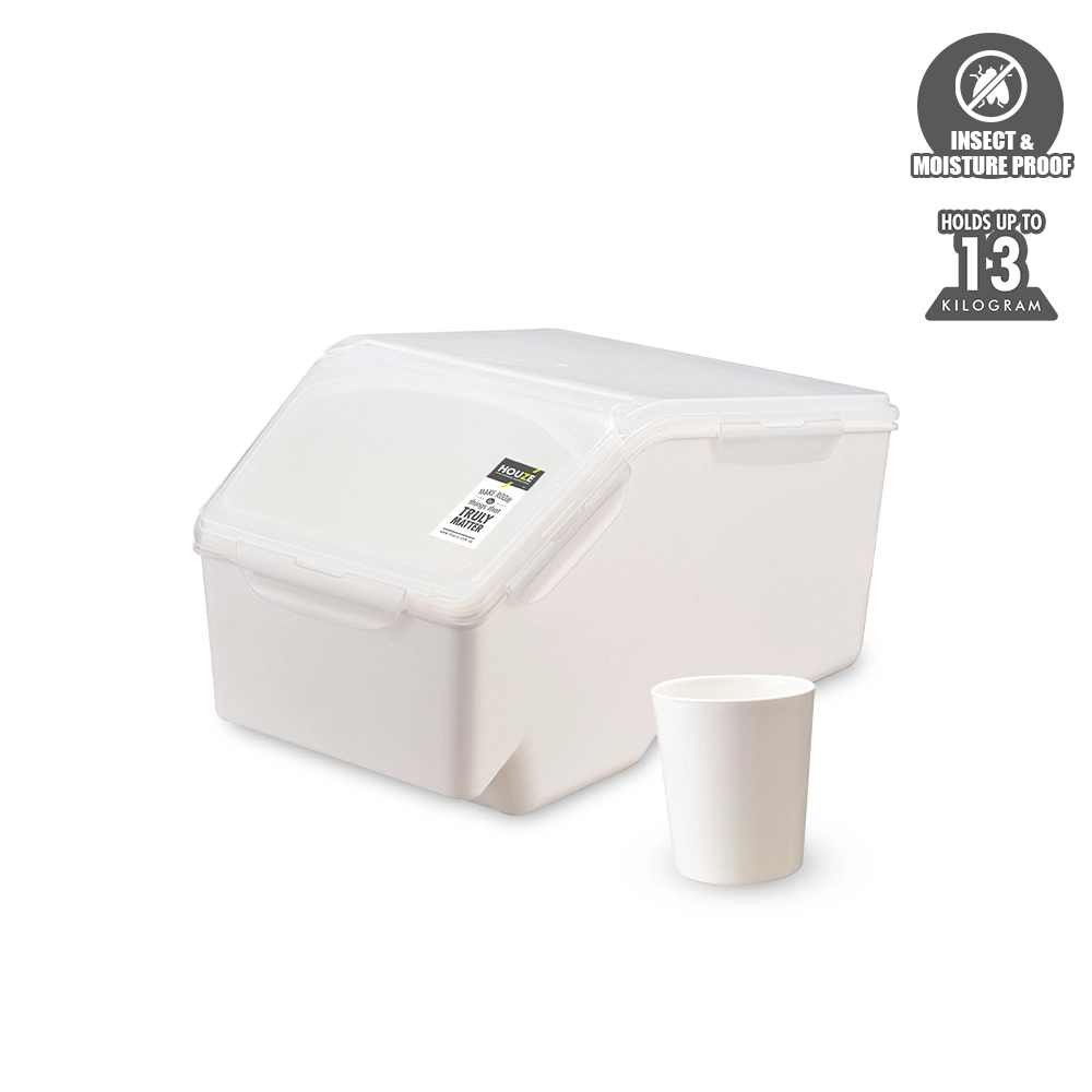 HOUZE - 13kg Air Tight Rice Container (Dim: 20x40x24cm)