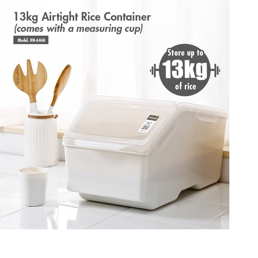 13kg Air Tight Rice Container (Dim: 20x40x24cm)