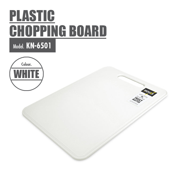 Plastic Chopping Board (Large: 36x25x1cm) - 3 Colors