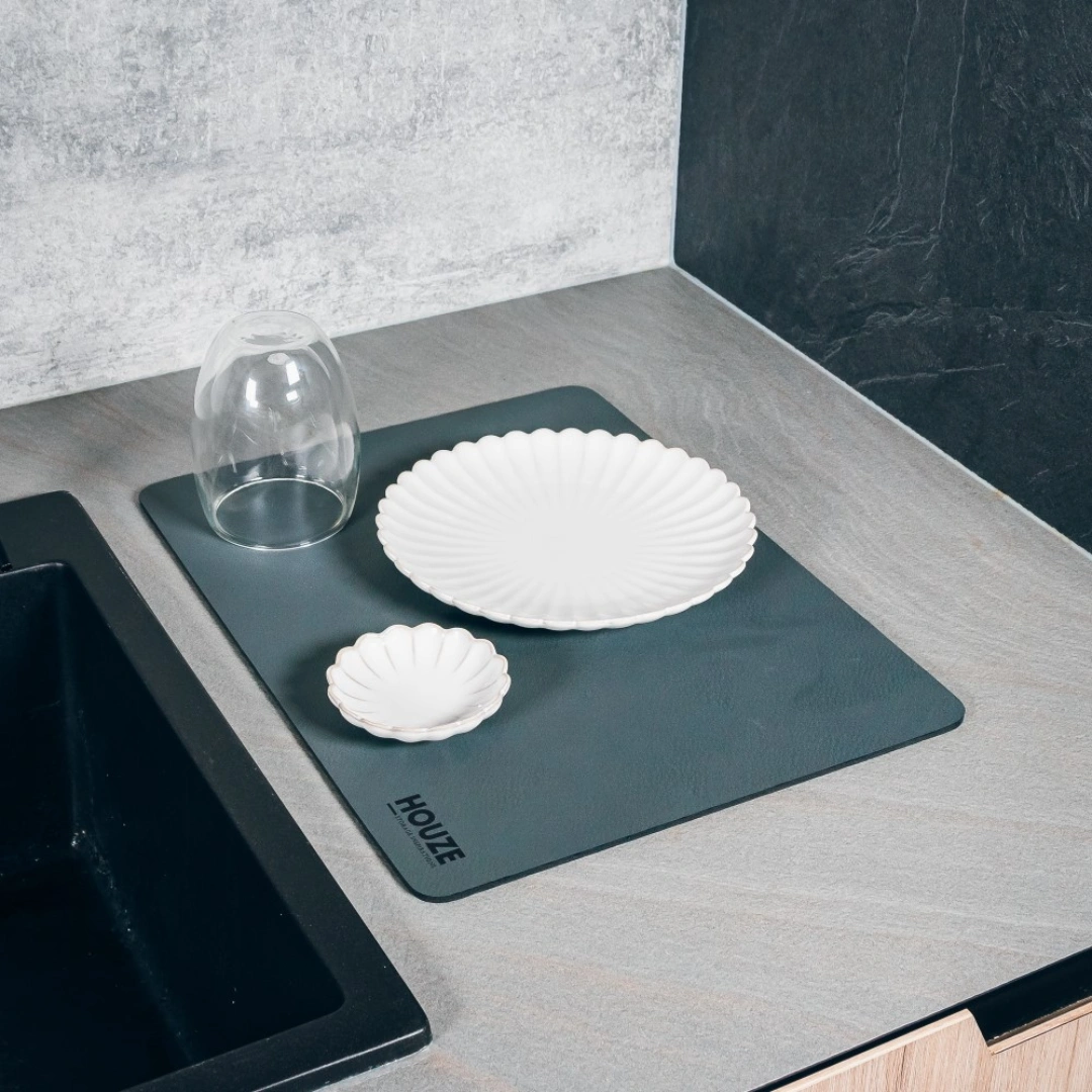 [2 For $12] HOUZE - Diatomite Ultra Absorbent Dish Draining Mat