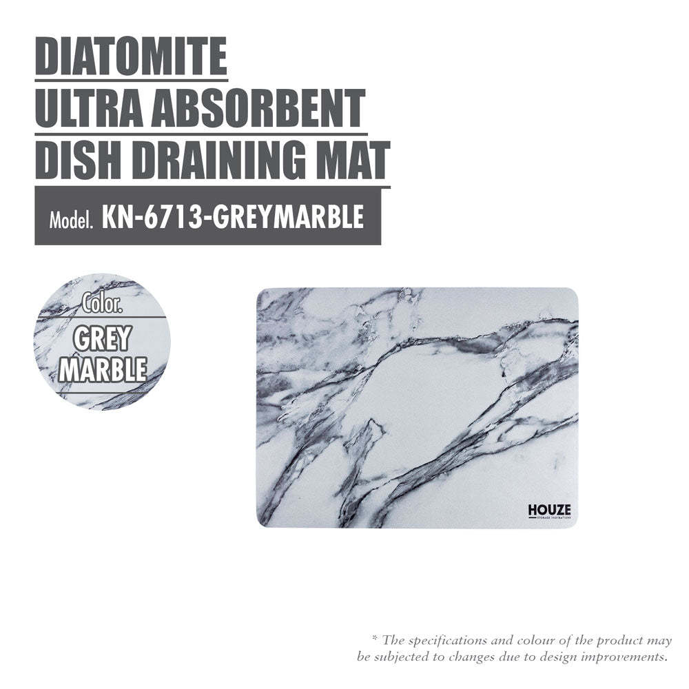 HOUZE - Diatomite Ultra Absorbent Dish Draining Mat