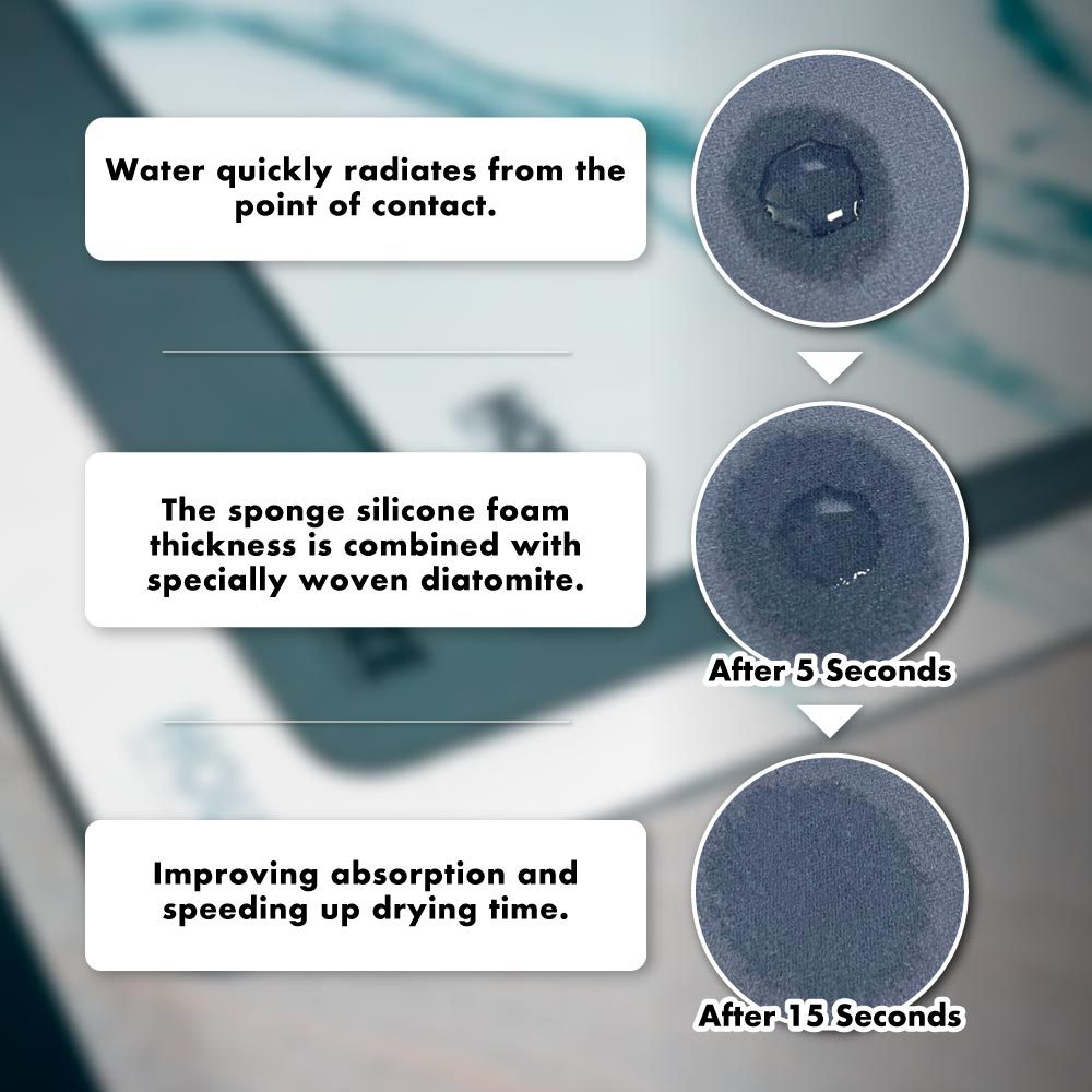 Diatomite Ultra Absorbent Dish Draining Mat