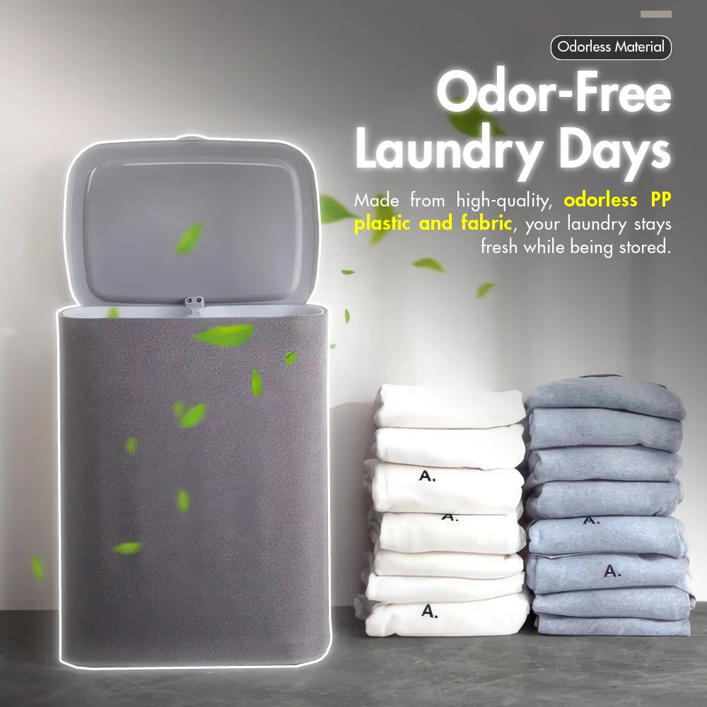 SIFTDUO - 50L|90L Laundry Hamper with Dual Compartment & Lid Collection