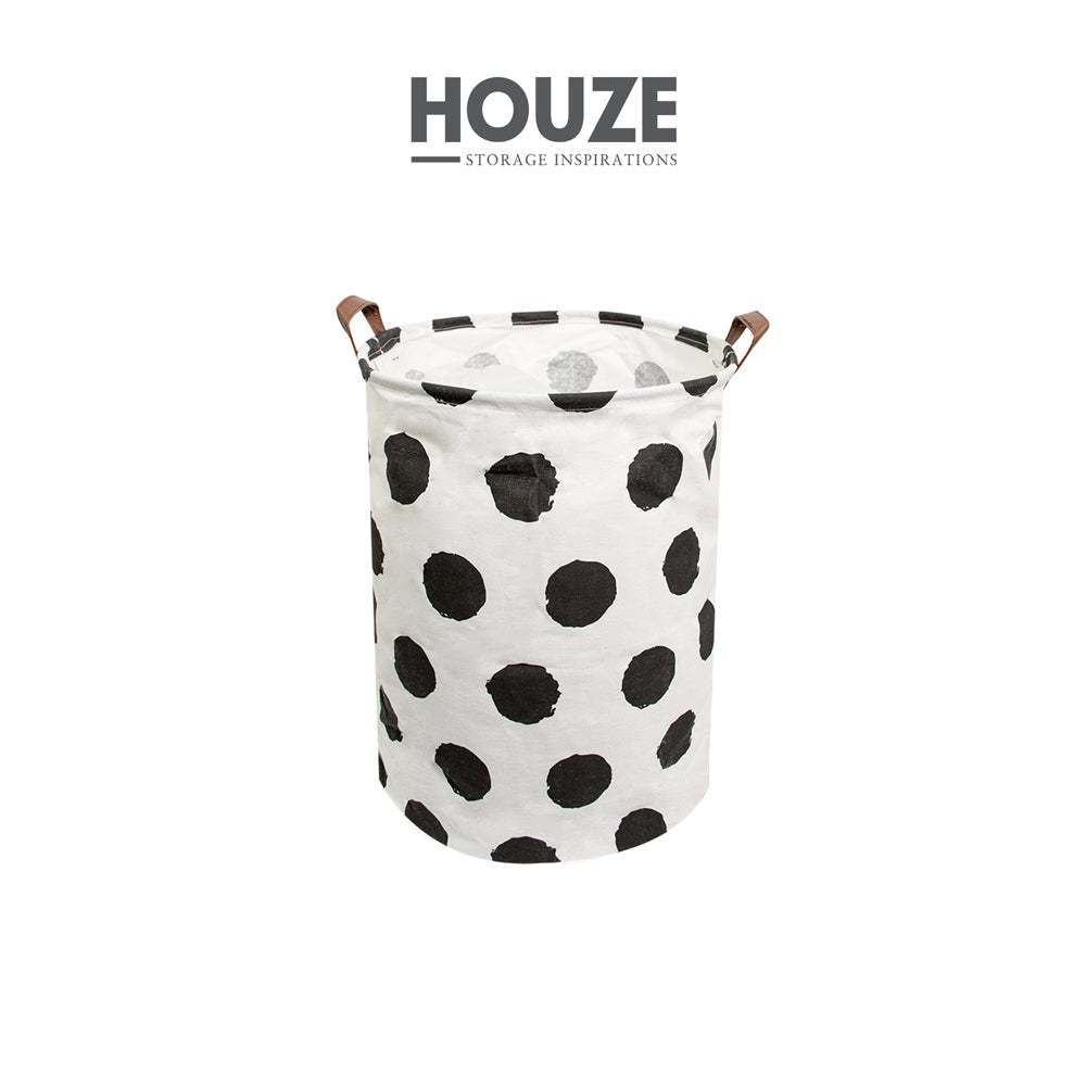 HOUZE - Laundry Bag (Large) - Black Dots