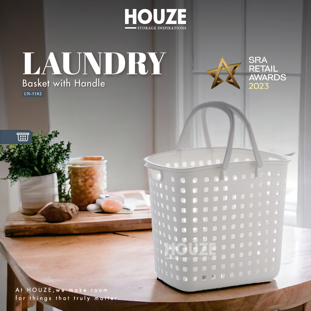 Laundry Basket with Handle (Tall)