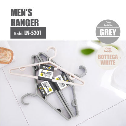 [SET OF 5 PCS] - Men's Hanger - Grey