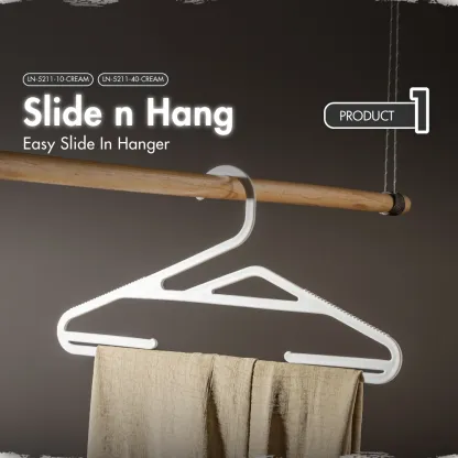 HOUZE - 40PCS Premium Hangers (Non Slip | Velvet | Kids | Metal | Rubber | Plastic)