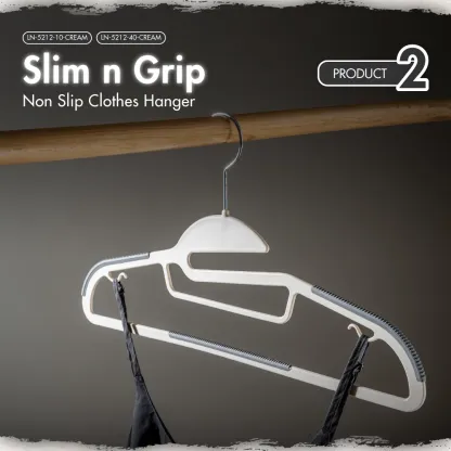 HOUZE - 40PCS Premium Hangers (Non Slip | Velvet | Kids | Metal | Rubber | Plastic)