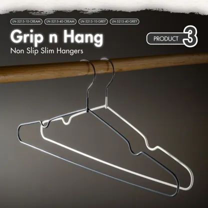 HOUZE - 40PCS Premium Hangers (Non Slip | Velvet | Kids | Metal | Rubber | Plastic)