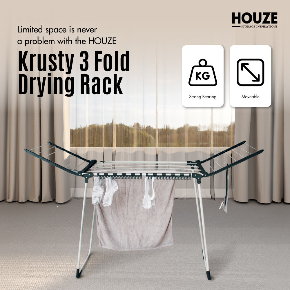 Krusty 3 Fold Drying Rack (1.6 Metre)