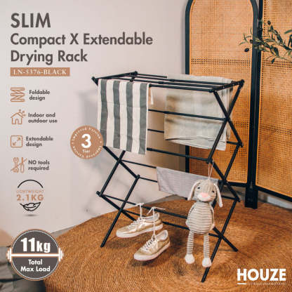 HOUZE - SLIM Compact X Extendable Drying Rack