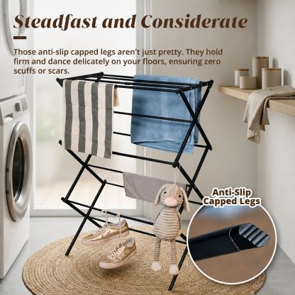 HOUZE - 'SLIM' Compact X Extendable Drying Rack