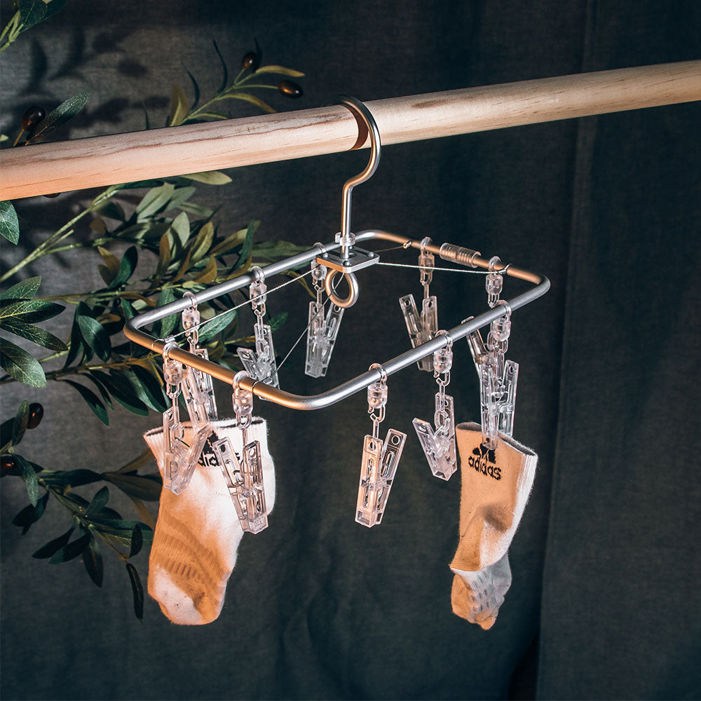 KLEAR Hanging Dryer with 10 Laundry Pegs