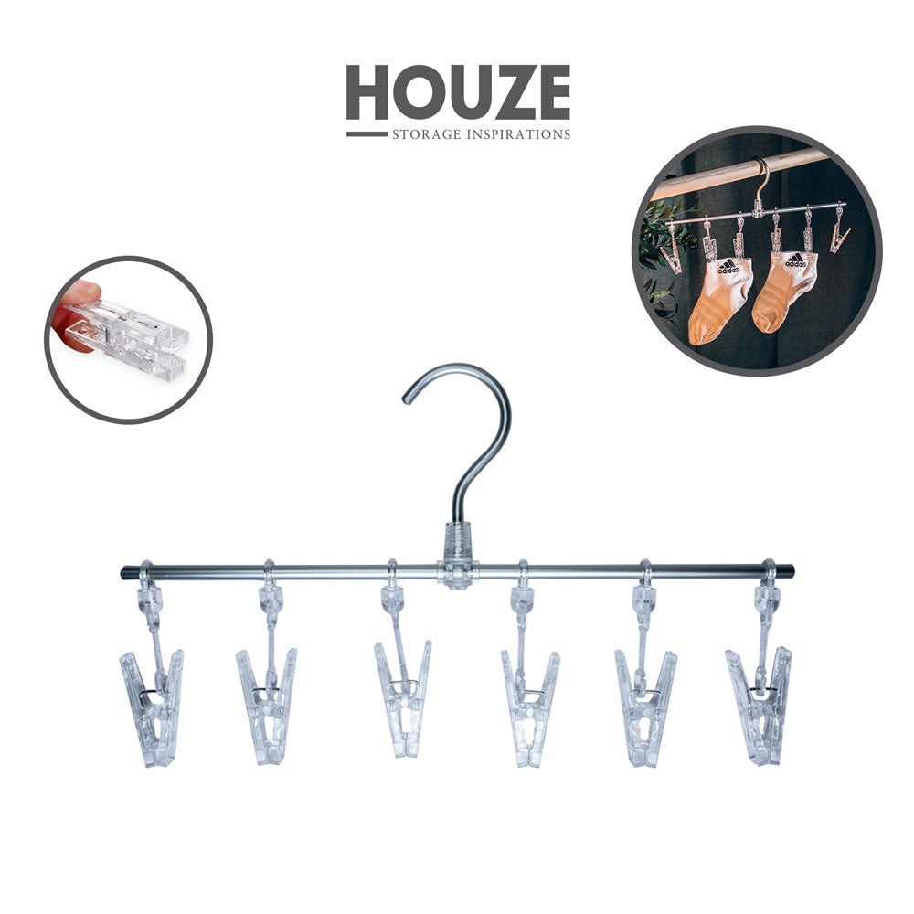 KLEAR Hanging Dryer with 6 Laundry Pegs