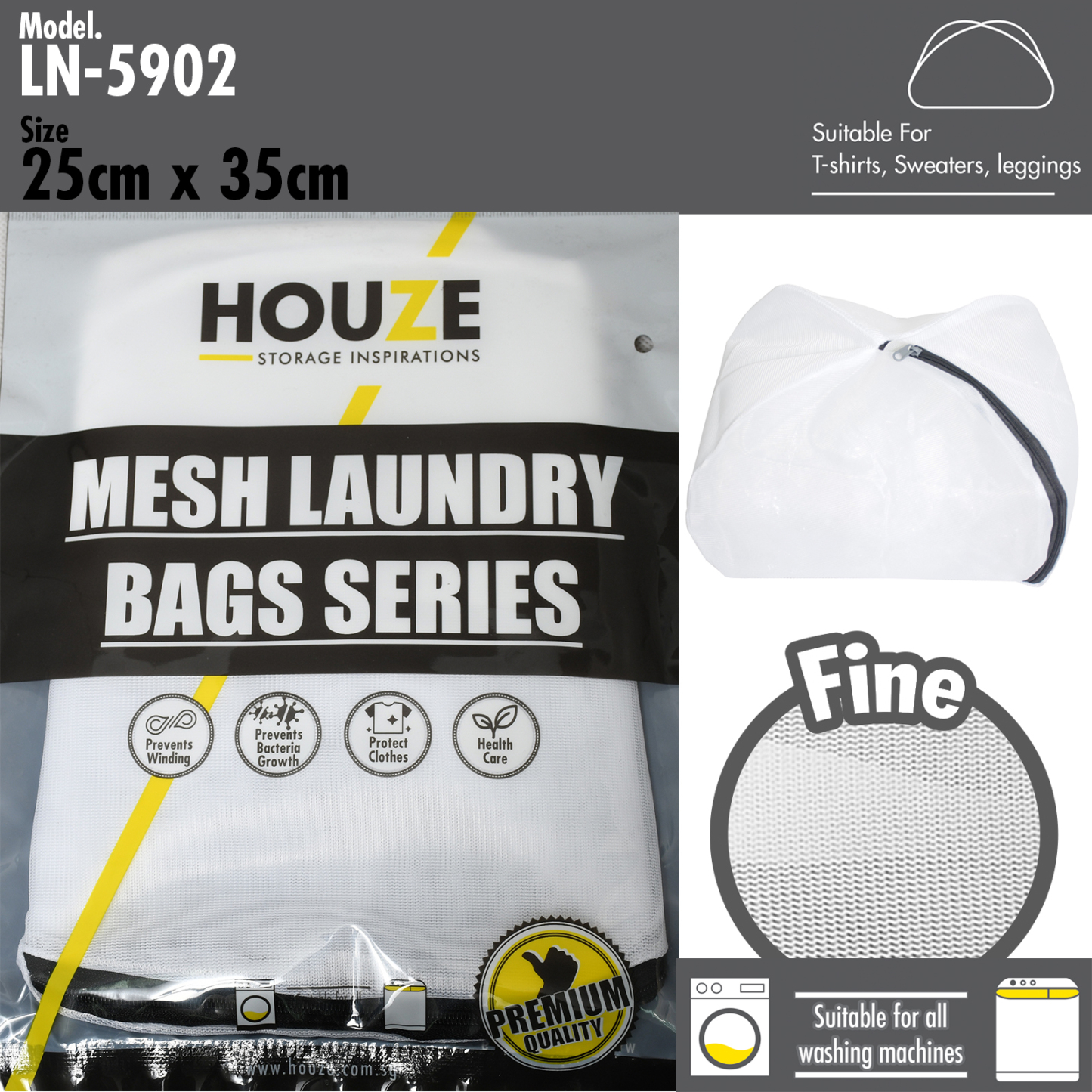 Mesh Laundry Bag (Dim: 25x35cm) Fine