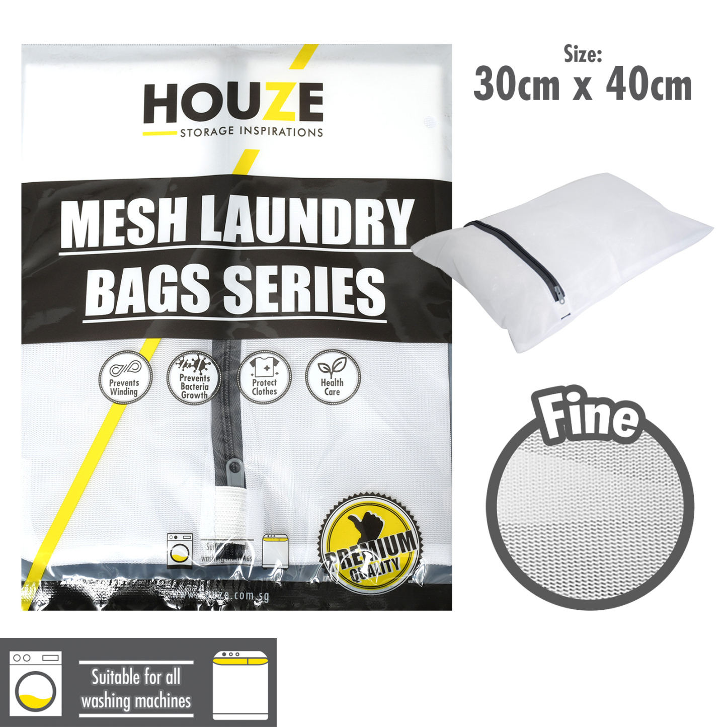Mesh Laundry Bag (Dim: 30x40cm) Fine