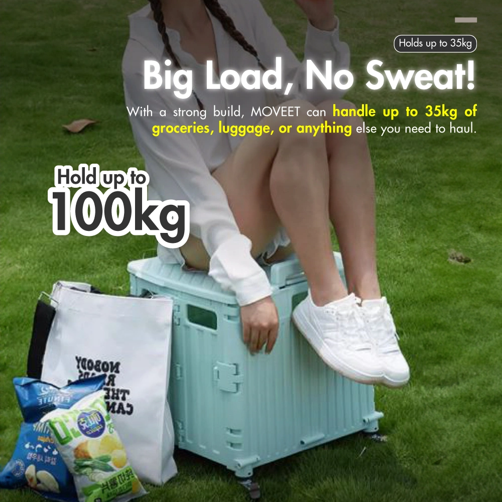 HOUZE - 'MOVEET' Foldable Shopping Trolley - 3 Colors