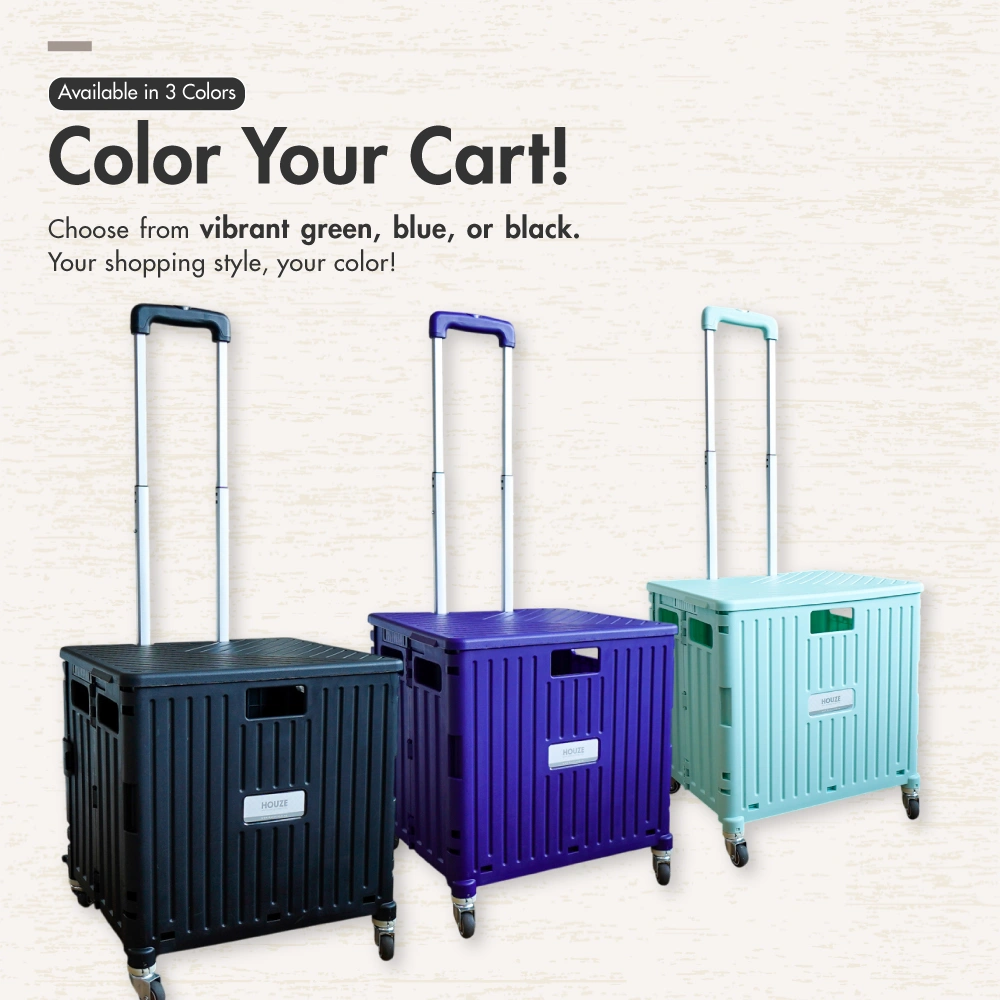 HOUZE - 'MOVEET' Foldable Shopping Trolley - 3 Colors