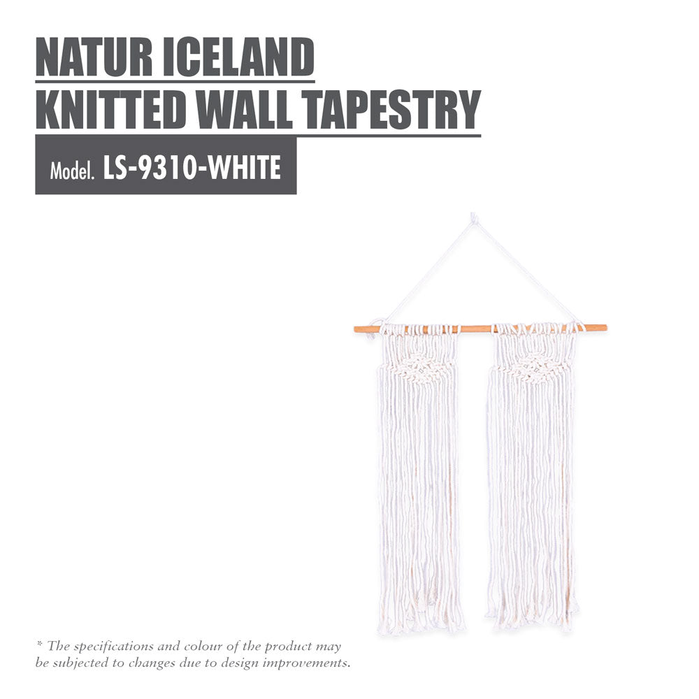 Natur Iceland Knitted Wall Tapestry