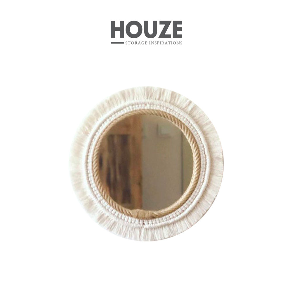 HOUZE - Natur Siljan Wall Braided Round Mirror