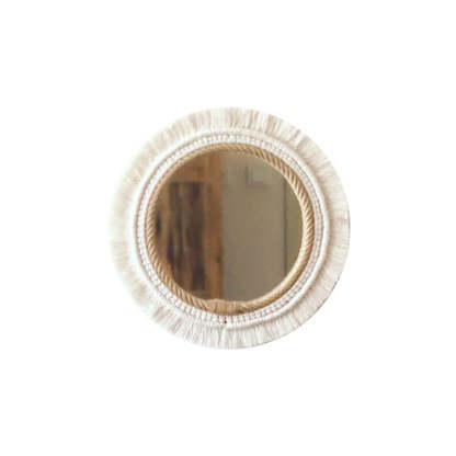 HOUZE - Natur Siljan Wall Braided Round Mirror