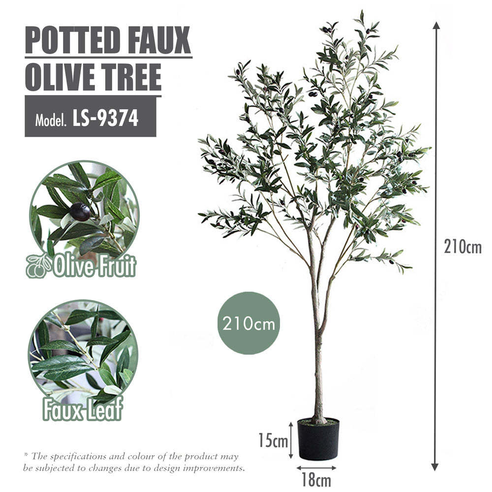 HOUZE - Potted FAUX Olive Tree - 3 sizes - 150cm|180cm|210cm