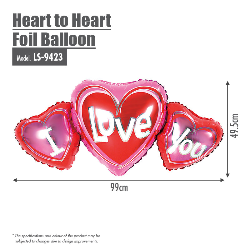 Heart to Heart Foil Balloon