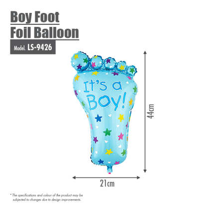 Boy Foot Foil Balloon