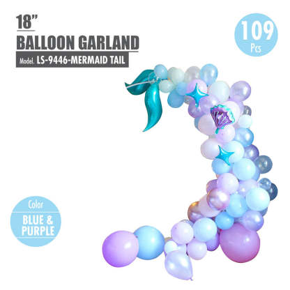 HOUZE - 109pcs Balloon Garland (Mermaid Tail | 18")