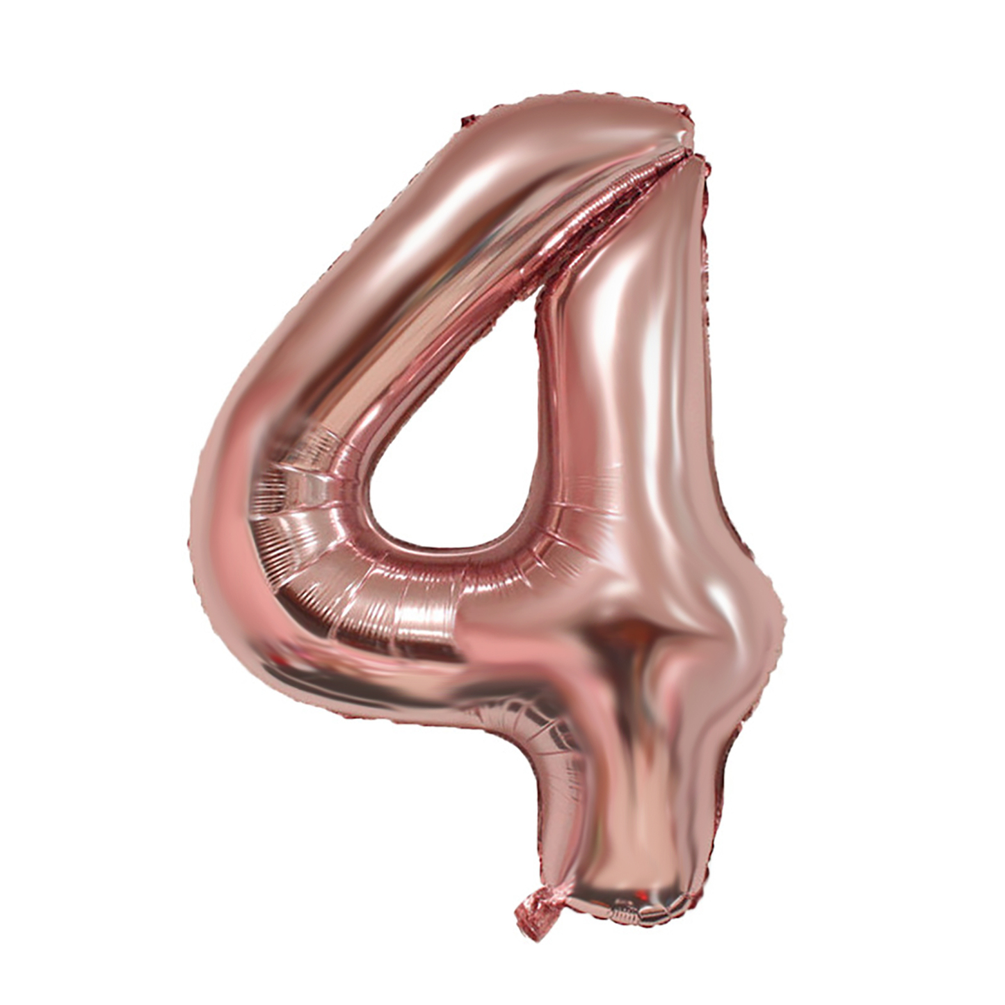 40 Inch [0-9] Number Foil Balloon - Rose Gold | Silver