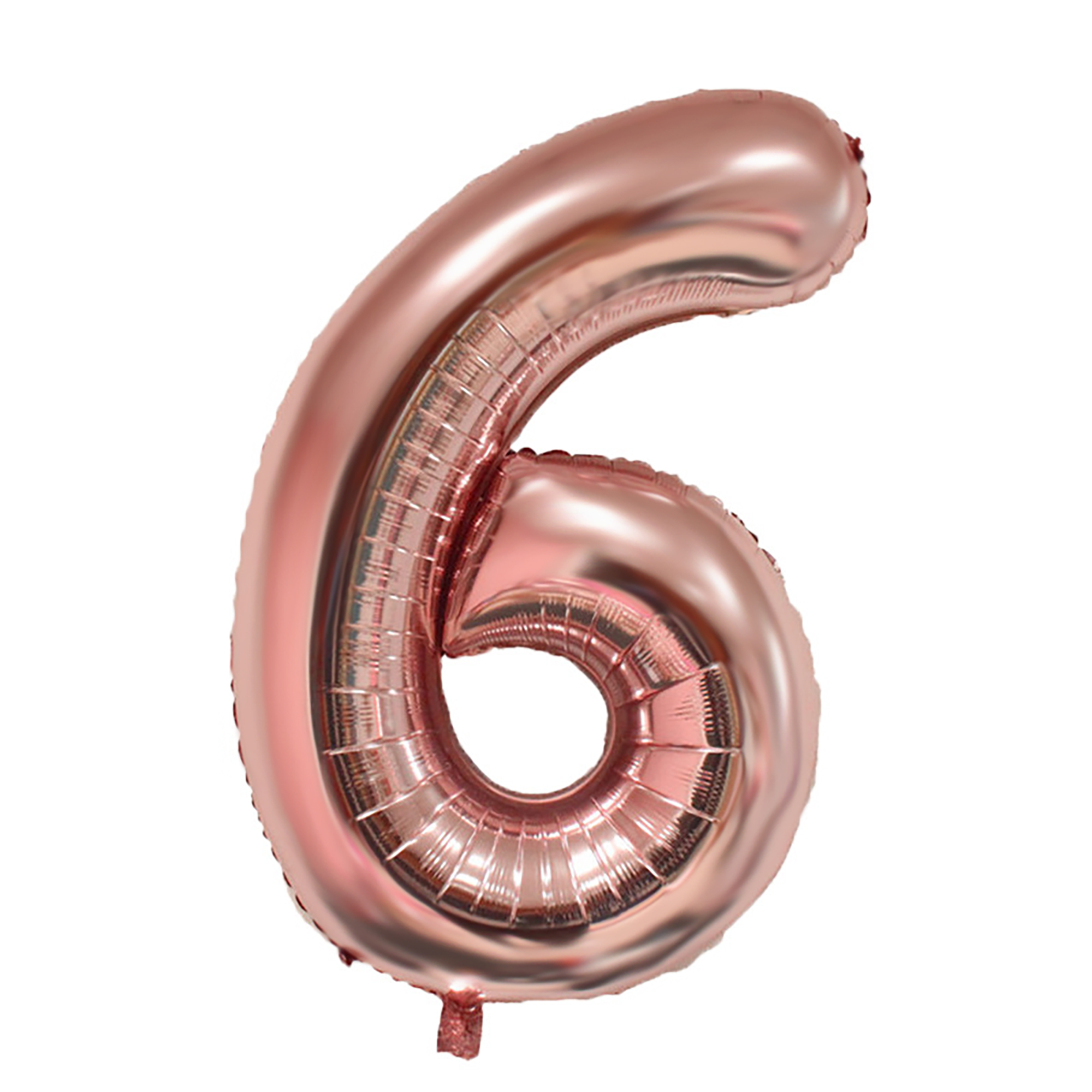 40 Inch [0-9] Number Foil Balloon - Rose Gold | Silver