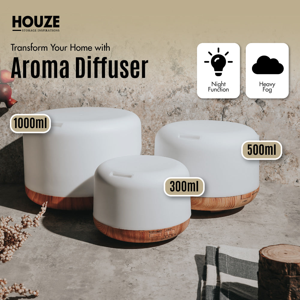 HOUZE - Aroma Diffuser (300ml/500ml/1000ml)