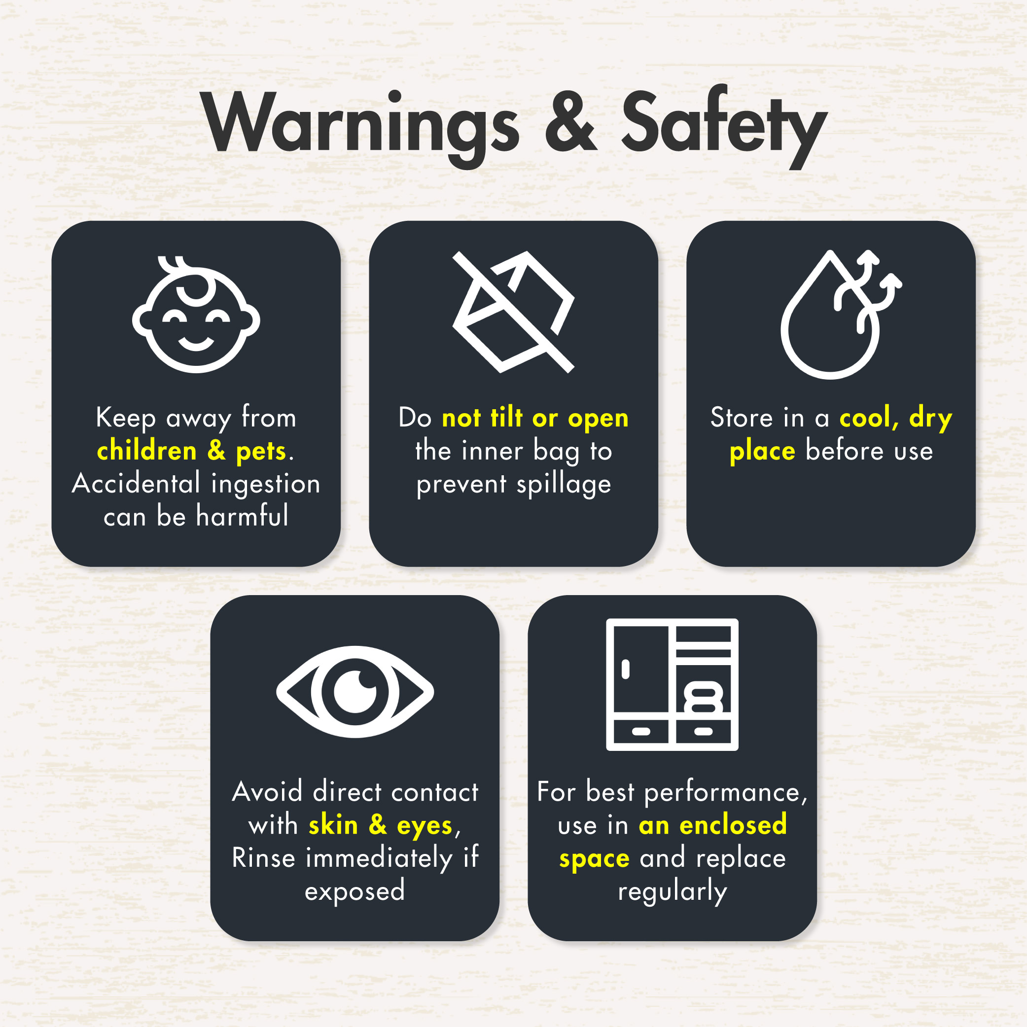 HOUZE - HUMIPOD 'Refillable Box' Activated Charcoal Dehumidifier