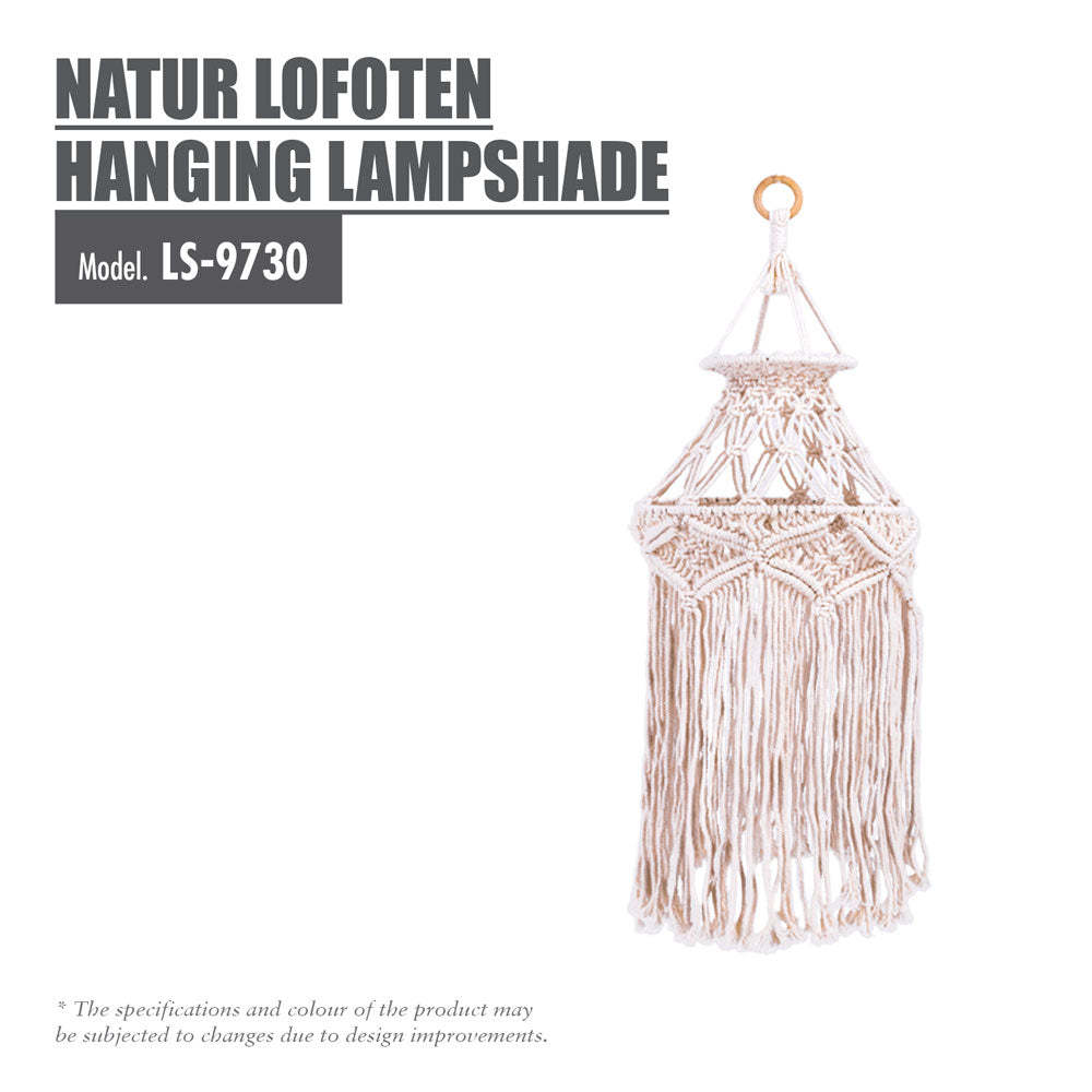 HOUZE - Natur Lofoten Knitted Hanging Lampshade