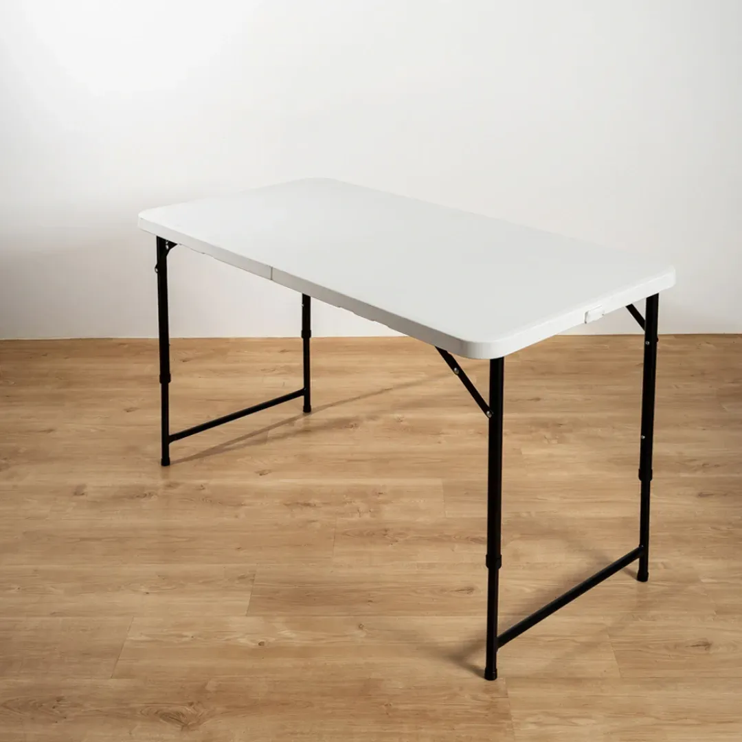HOUZE - 80|86|120|152|180cm HDPE Folding Table with Black Legs - Portable | Office | Plastic | Outdoor