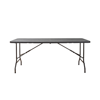 120cm-180cm HDPE Folding Table with Black Legs - Portable | Office | Plastic | Outdoor