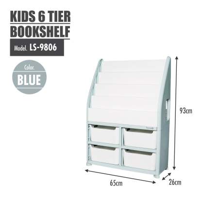 TOCAR Kids 6 Tier Bookshelf