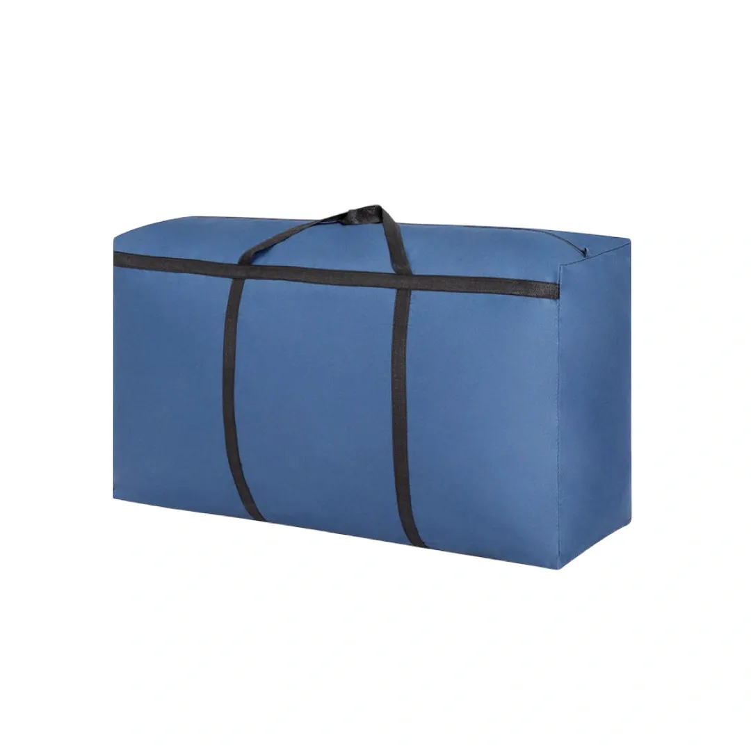 HOUZE - SPACE CANVAS Extra Large Foldable Canvas House Moving Travel Bag (3 Sizes & 3 Colours) - 40L|125L180L & Grey|Black|Blue
