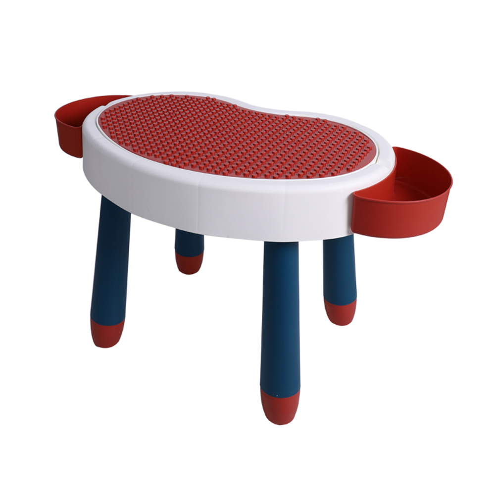 [Set] Kids Multi-Activity Play Table & Chair (Red Set) + TOCAR Kids Cardboard Craft - Lion & Elephant