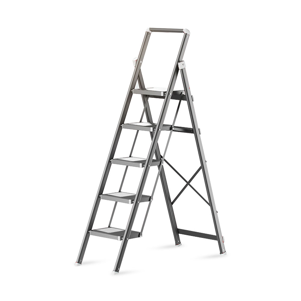 Stáli 4-Tier / 5-Tier Slim Carbon Steel Ladder With Wide Pedal