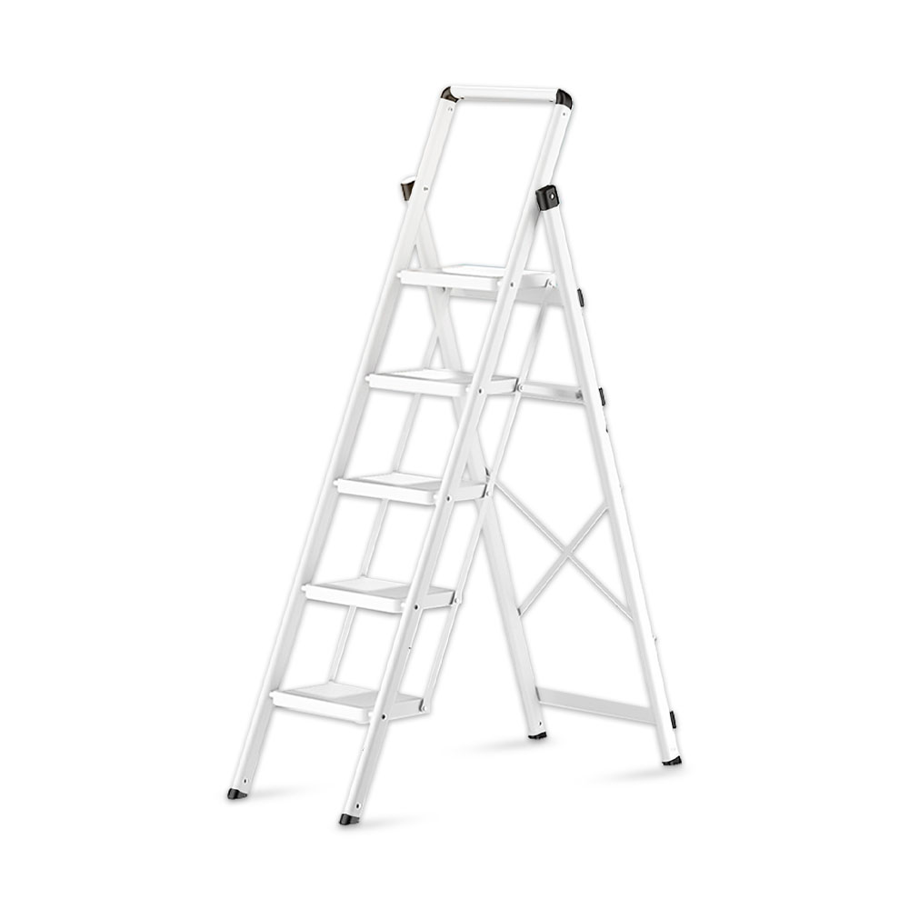 Stáli 4-Tier / 5-Tier Slim Carbon Steel Ladder With Wide Pedal