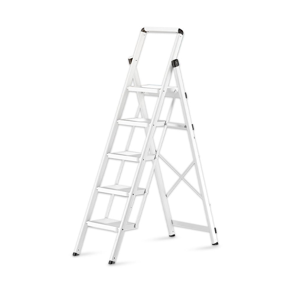 Stáli 4-Tier / 5-Tier Slim Carbon Steel Ladder With Wide Pedal