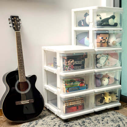 3 & 5 Tier 55L & 90L Knock Down Cabinet (Clear)
