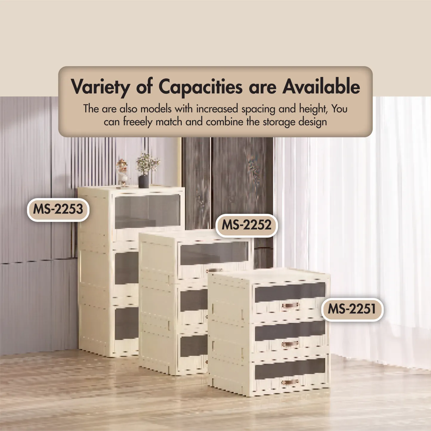 HOUZE - 'LADE' Foldable Storage Drawer - Small | Medium | Large - Organizer | Case | Organizer