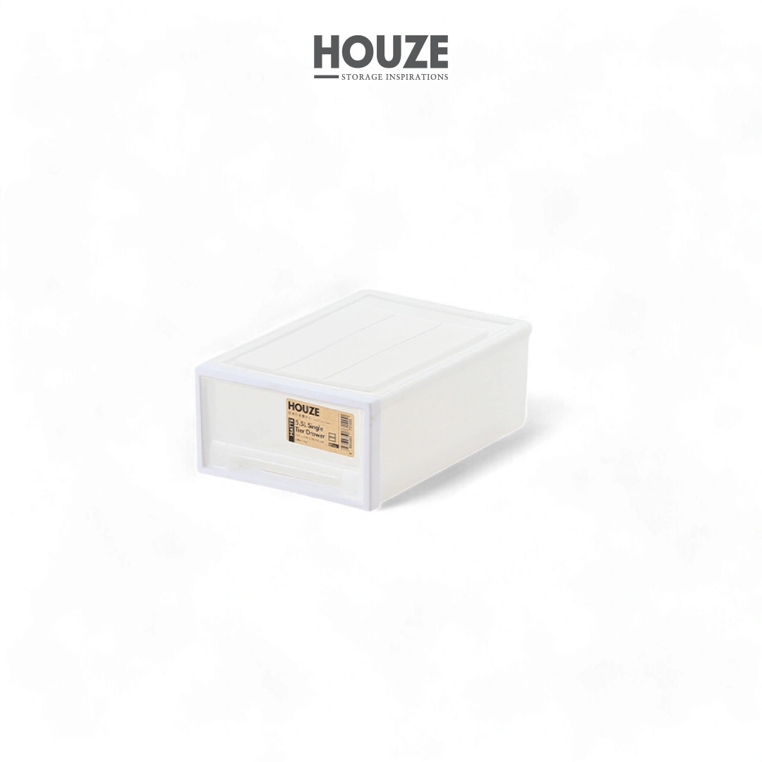 HOUZE - MATTE 5.5|13|25|35|48L Single Tier Drawer